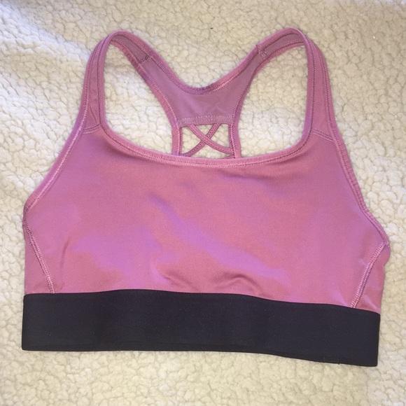 Pink Racerback Sports Bra - Picture 1 of 3